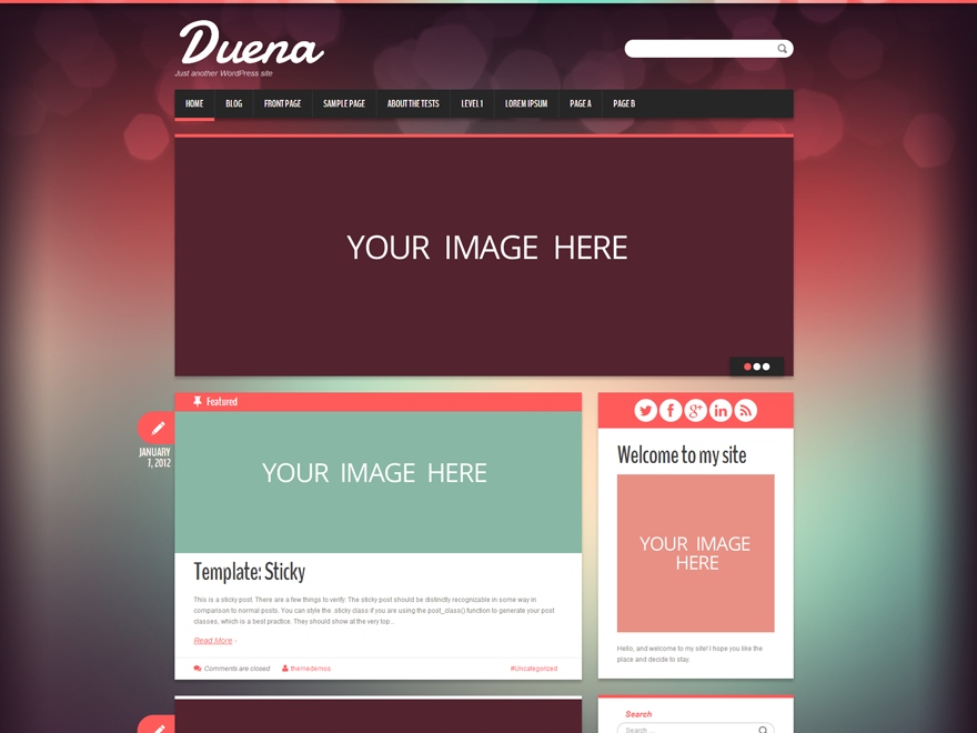 Wordpress theme Duena