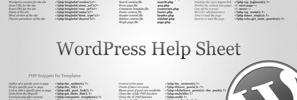 wordpress-help-sheet