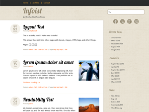 Infoist is another nice and simple blog theme. It features muted colors and nice typography, the idea being to place all the emphasis on the content. Expecting that folks will […]