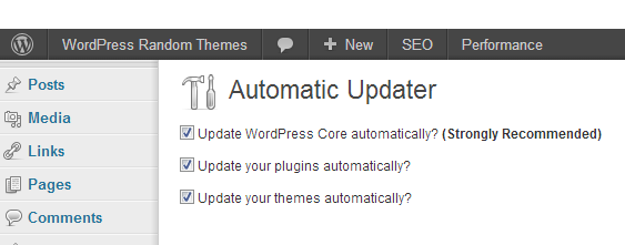 Cómo automatizar todas las actualizaciones en WordPress