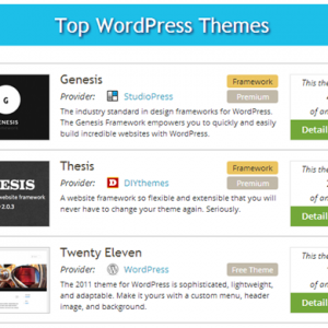 Los 25 temas más utilizados en WordPress